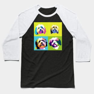 Havanese Pop Art - Dog Lover Gifts Baseball T-Shirt